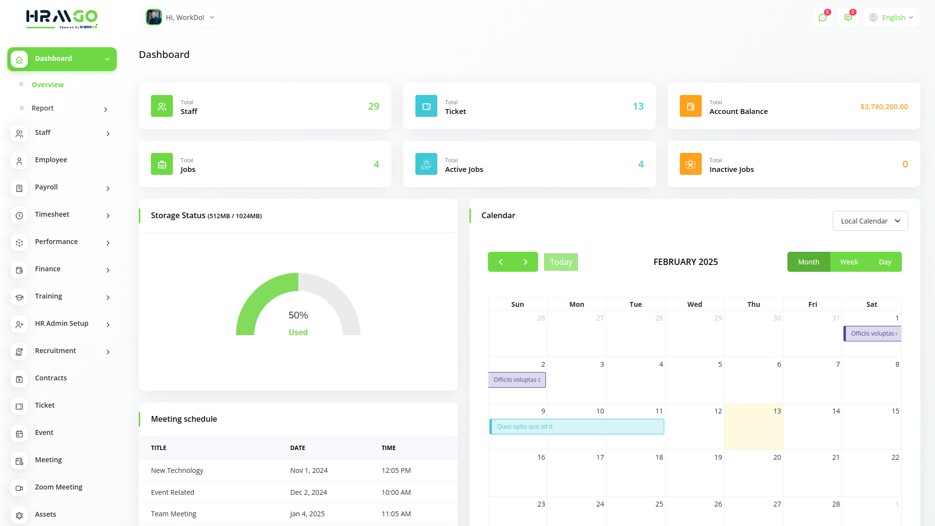 Dashboard Preview